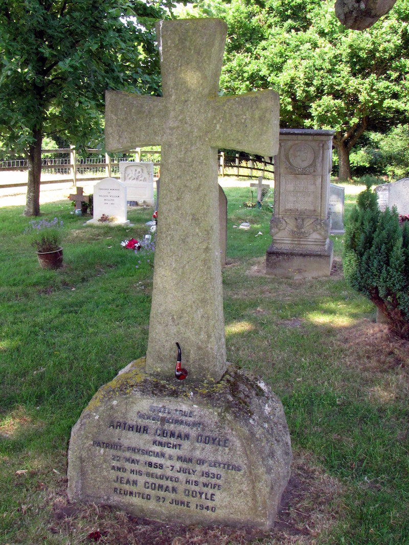 Headstone of Sir Arthur Conan Doyle
